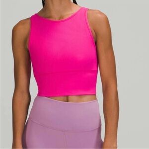 Lululemon Power Pivot Tank Top *Rib - Sonic Pink - Size 6